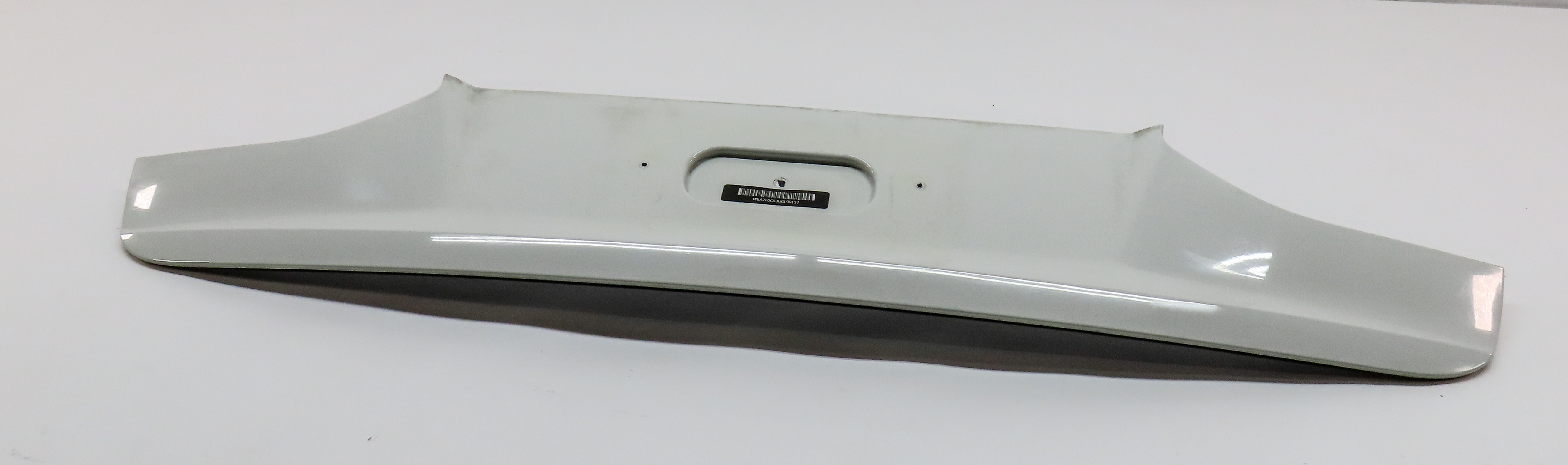 2016 BMW 750i (G11) LOWER TRUNK LID TRIM PANEL (White) — exact item pictured
